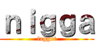 ｎｉｇｇａ (faggot)