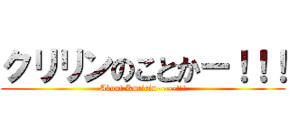 クリリンのことかー！！！ (About Kuririn-----!!!)