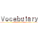 Ｖｏｃａｂｕｌａｒｙ (Tarots Edition)