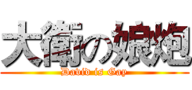 大衛の娘炮 (David is Gay)