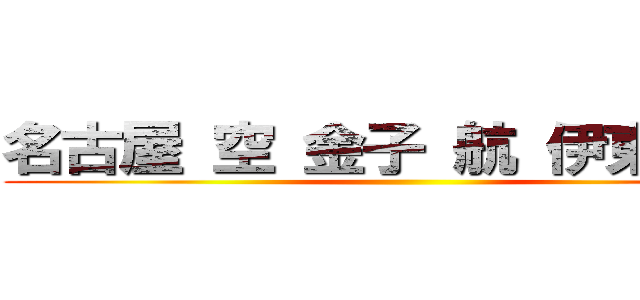 名古屋 空 金子 航 伊東 晴琉 ()