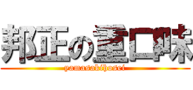 邦正の重口味 (yamasakihosei)