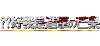 嗨你好我是進撃の芒果 ()