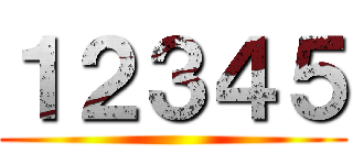 １２３４５ ()
