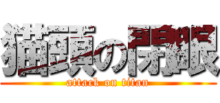 猫頭の閉眼 (attack on titan)