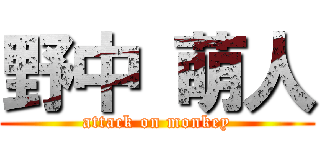 野中 萌人 (attack on monkey)