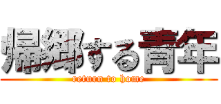 帰郷する青年 (return to home)