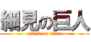 細見の巨人 (attack on titan)