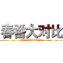 春番大对比 (2015VS2012)