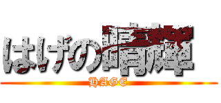 はげの晴輝  (HAGE)