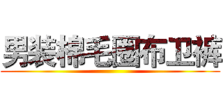男装棉毛圈布卫裤 ()