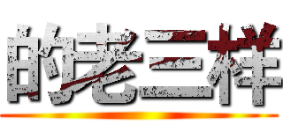 的老三样 ()