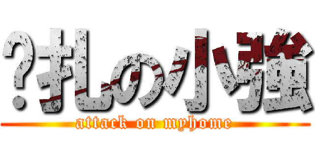 掙扎の小強 (attack on myhome)