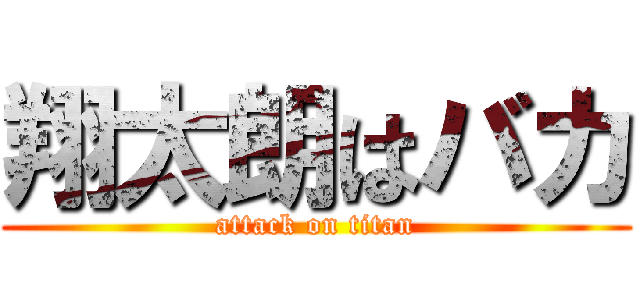 翔太朗はバカ (attack on titan)