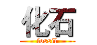 化石 (fossil)