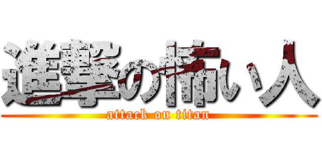 進撃の怖い人 (attack on titan)