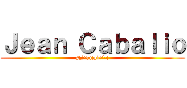 Ｊｅａｎ Ｃａｂａｌｉｏ (@jeancabalio)