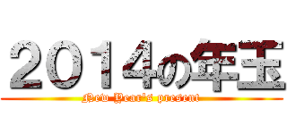 ２０１４の年玉 (New Year's present)