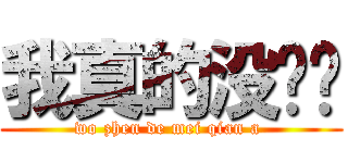 我真的没钱啊 (wo zhen de mei qian a )