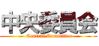 中央委員会 ( Central Committee)