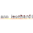 ａｎｎ ｌｅｏｎｈａｒｄｔ (genocida sensual)