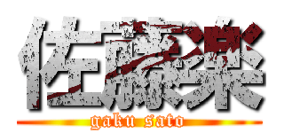 佐藤楽 (gaku sato)