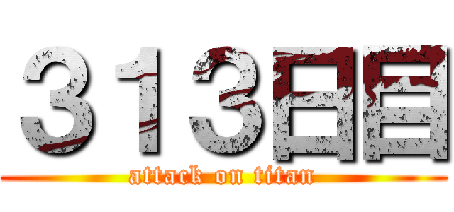 ３１３日目 (attack on titan)