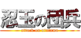 忍玉の団兵 (attack on nintama)