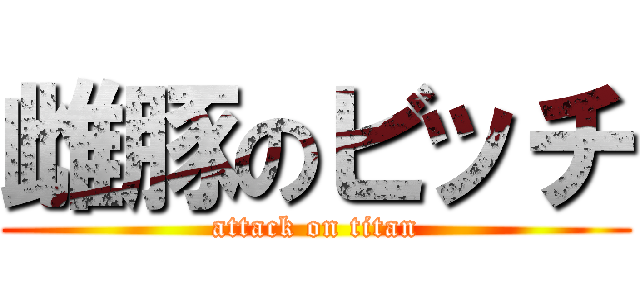 雌豚のビッチ (attack on titan)