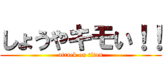 しょうやキモい！！ (attack on titan)