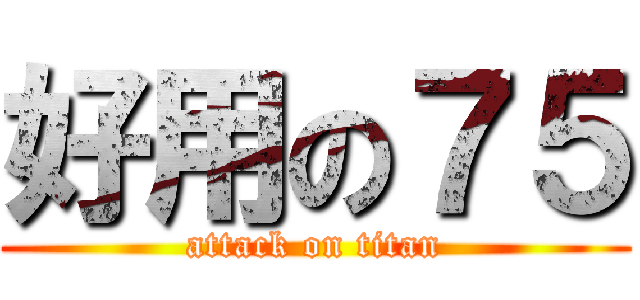 好用の７５ (attack on titan)