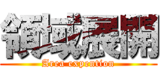 領域展開 (Area expention)