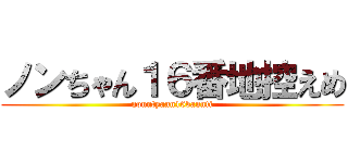 ノンちゃん１６番地控えめ (nonntyann16bannti)