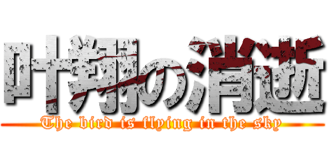 叶翔の消逝 (The bird is flying in the sky)