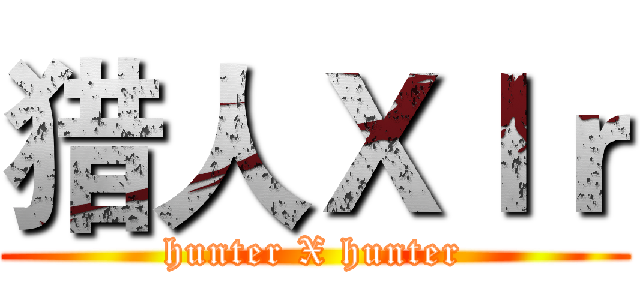 猎人Ｘｌｒ (hunter X hunter)