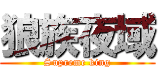 狼族夜域 (Supreme king)