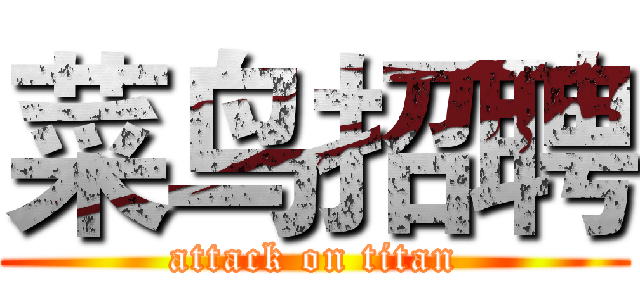 菜鸟招聘 (attack on titan)