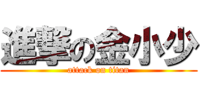 進撃の金小少 (attack on titan)