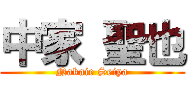 中家 聖也 (Nakaie Seiya)