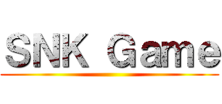 ＳＮＫ Ｇａｍｅ ()