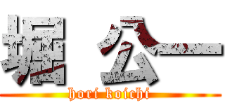 堀 公一 (hori koichi)