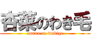 杏菜のわき毛 (annna no wakige)