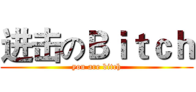 进击のＢｉｔｃｈ (you are bitch)