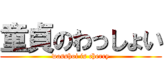 童貞のわっしょい (wasshoi is cherry)