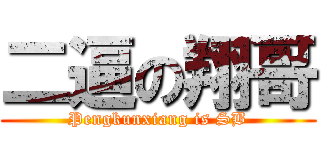 二逼の翔哥 (Pengkunxiang is SB)
