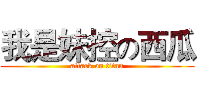 我是妹控の西瓜 (attack on titan)