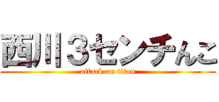 西川３センチんこ (attack on titan)