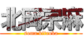 北岡宗麻 (soma kitaoka)