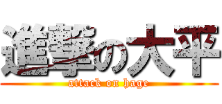 進撃の大平 (attack on hage)