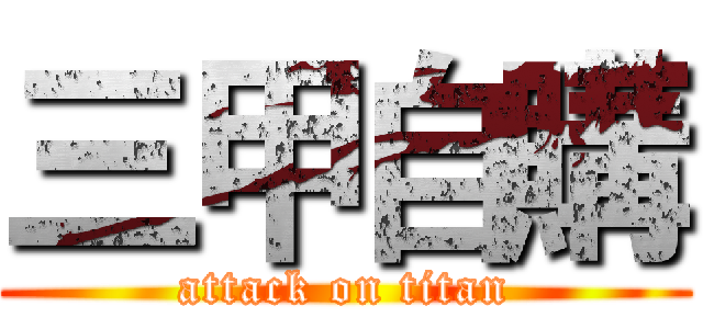 三甲自購 (attack on titan)